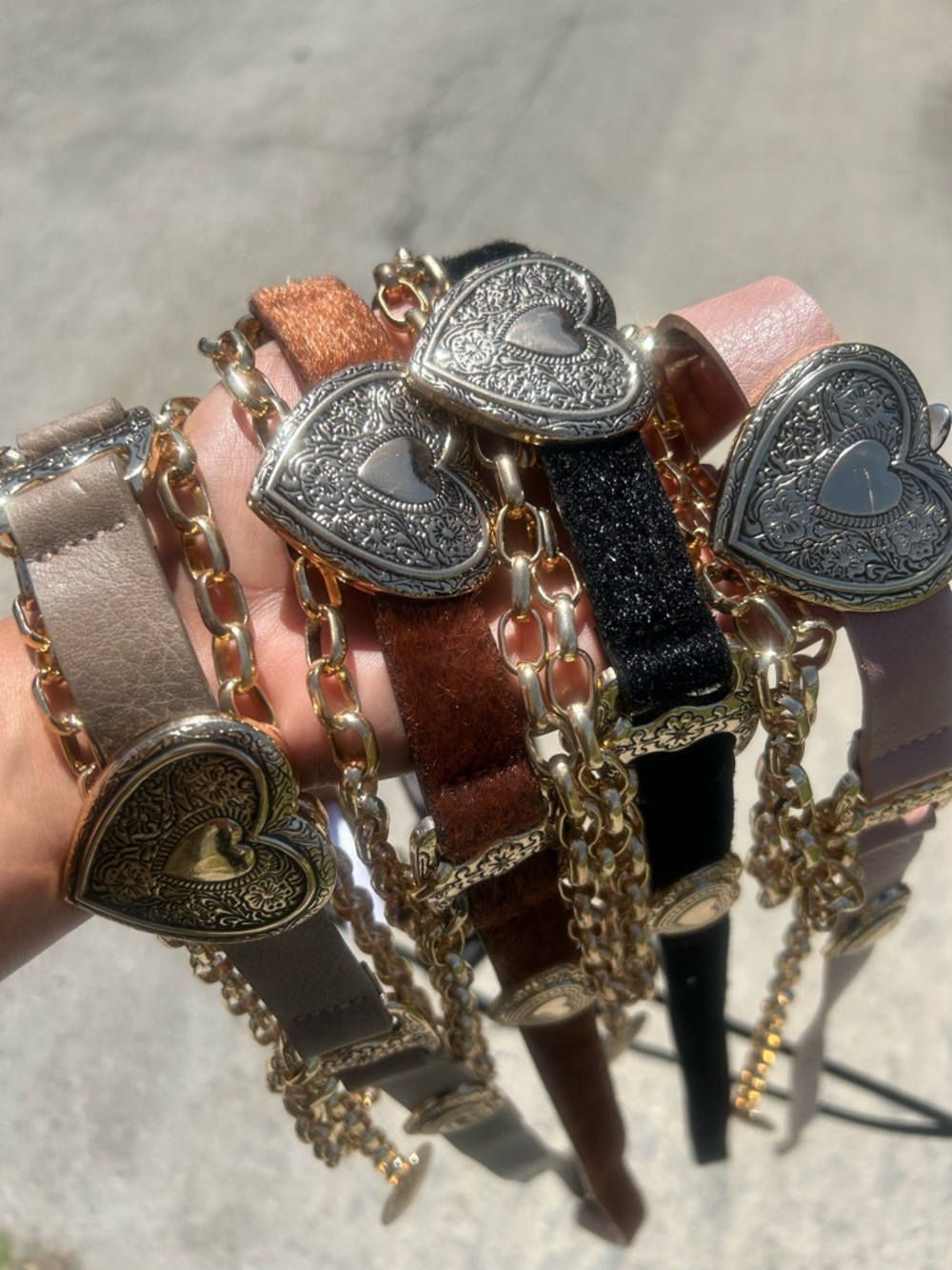 ✨ Heart Concho Chain Belt — MIA Inspo | Adjustable 39” ✨